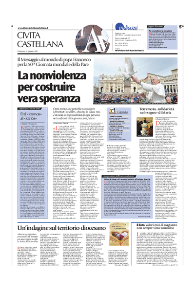 Avvenire - pagina diocesana del 08/01/2017